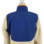 Duluth Women's Sherpa Blue Cream Colorblock Full Zip Jacket Medium Item 85806 Photo 9