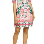 Eliza J  Rose Floral Garden Party Border Print Shift Dress Size 10 Medium M Photo 11