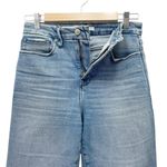 Good American  Good Curve Straight Jeans Medium Wash Fray Pockets Size 26 | 2 Photo 6