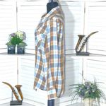 Vintage 70s Western Plaid Shirt Medium Brown Photo 4