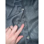 House Of CB  London Amiyah Gray Lurex Shirt Dress Sheer Ruffle Button-up XS Photo 4