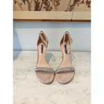 Stuart Weitzman Nudistsong Crystal Shoes Womens Size 9 Ankle Strap Sandals Heel Photo 2