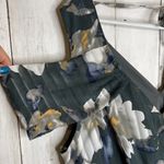 Entro green floral pleated wrap Maxi dress Photo 9