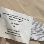 Cambodian woven stripe straw design crossbody beach purse snap shut tassels Orange Photo 4