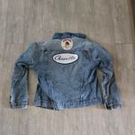 Women's Blue Jean Jacket Packwork Vintage Coat Fall Winter Size M Photo 3