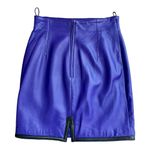 Italian Leather Skirt Size 8 Photo 1