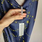 Urban Outfitters NWT  dark blue satin cowl neck mini dress size M Photo 1