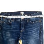 J.Crew  Skinny Stretch Denim Jeans 30/28 Whiskered Front Dark Basic Casual Photo 5