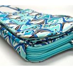 Vera Bradley 3 in 1 Blue Go Fish Crossbody Wristlet Wallet RFID Photo 2