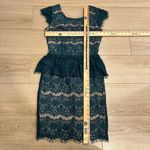 Maeve  x Anthropologie Elsa Lace Peplum Pencil Dress Short Sleeve Size XS Photo 5