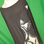 Chalet Et Ceci Womens Black White Asymmetrical Circle Print Dress XL‎ Photo 2