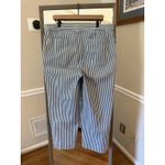 Madewell Blue White Stripe Wide-Leg Pants High Rise Sailor Coastal Style Sz 34 Photo 2