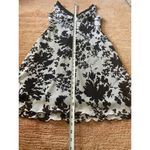 Alyn Paige New York Black White Floral Sleeveless Dress Lace Trim Size 7/8 Photo 5