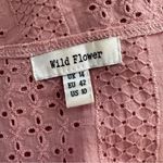 Wild Flower Eyelet Beachside button down Shirt light pink Size 10 Photo 3