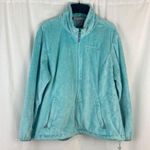 Free Country  Aqua Furry Fleece Full Zip Teddy Jacket Women’s Size XXL Photo 0