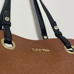 Calvin Klein π Brown & Black Saffiano Leather Tote Bag (B49) Photo 2