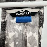 KAVU  Jocelyn High Low racerback dress gray white small coastal beach lightweight Photo 3