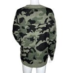 Katsumi Sweater Womens Medium Army Green‎ Camo Camouflage Fuzzy Knit Streetwear Green Photo 3