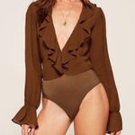 Reformation ✨ Brown Penny Bodysuit✨ Photo 5