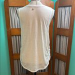 Gaiam  White Ruched Tank Top Sleeveless Photo 6