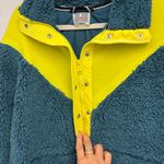 Free People Movement Fall to Rise Fluffy Quarterzip Pullover Margarita Blue Photo 8