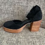 House‎ of Harlow Tanner Heeled Sandal Size 7 1/2 EUC Platform Black Photo 4