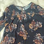 Maurice's Floral Midi Dress - Blue and Orange Photo 0