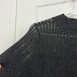 Maxsport Large Black Long Sleeve Mock Neck Lightweight Knit Sweater Photo 4