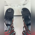 Gucci  Black Red/Green Sandals with Multi-Strap Design Size 38. Photo 5
