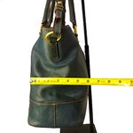 Dooney & Bourke DOONEY BOURKE Teal Leather Top Handle Adjustable Shoulder Strap Oversized Tote Photo 14
