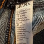Spanx Distressed Skinny Ankle Jeans Women's Small Dark Wash Frayed Hem Pull-On Photo 9