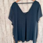 Torrid  Floral Knit to Woven Top Photo 4