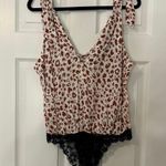 Free People Intimately Leopard Animal Printed Bare It All Tank Bodysuit Photo 3