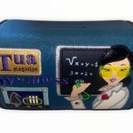 Braccialini Woman Scientist Zipper‎ Wallet NEW​ Blue Photo 4
