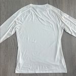 L.L. Bean Simple Soft Base Layer Crew Tee Sea Salt / Cream Size Medium White Photo 3