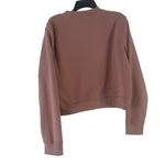 Brooklyn Cloth  Women Size Large Dusty Rose Pink Self Love Club‎ Crewneck Sweater Photo 4