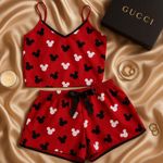 Disney PJs Mickey Mouse Women's Sleepwear Set Size Small Pajamas Photo 0