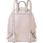 Michael Kors New! Abbey Medium Pebbled Leather Backpack Soft Pink Photo 2