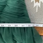 Azazie Dress Women Size 10/12 Green Bridesmaid Ruched Tank Vneck Wedding Party Photo 5