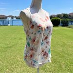 Rebecca Taylor Silk Floral Sleeveless Top - Multicolor Photo 2