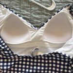 Tommy Bahama  Navy and White Wrap One Piece Swimsuit with V-Neckline Photo 7