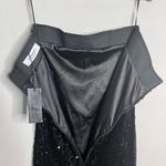 NEW SPRWMN Dress Sequin Strapless‎ Tube Midi Dress Black Size M Black Size M Photo 8