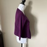 Claudia Nichole Cashmere Sweater Purple Cardigan Open Front Small Photo 7