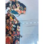 Angie  Womens Floral Smocked Lace Up Back Maxi Dress Small boho bohemian‎ Photo 7