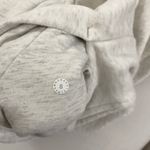 Lululemon Scuba Hoodie Light Cotton Fleece Full Zip Jacket Heather Ivory Size 8 Photo 10