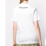 Zadig & Voltaire NWT Girls Can Do Anything Bella Tee Shirt White Black XS Photo 2