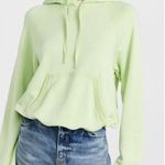 Ulla Johnson Iggy Hoodie Sweatshirt in Pistachio Green Photo 0