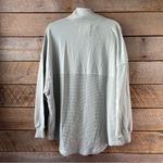 American Eagle AE Oversized Half Size Sweatshirt Lightweight Large/X-Large Sage Photo 3