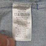 Everlane ‎ Denim Dress Tunic Mini Short Sleeve Pockets Casual Blue Size 2 Photo 5