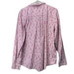 LL Bean Pink Paisley Wrinkle Free Pinpoint Oxford Long Sleeve Button Shirt XL Photo 5